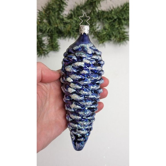 Large Pinecone Inge Glas Retired Old World Christmas Ornament - Picture 2 of 6
